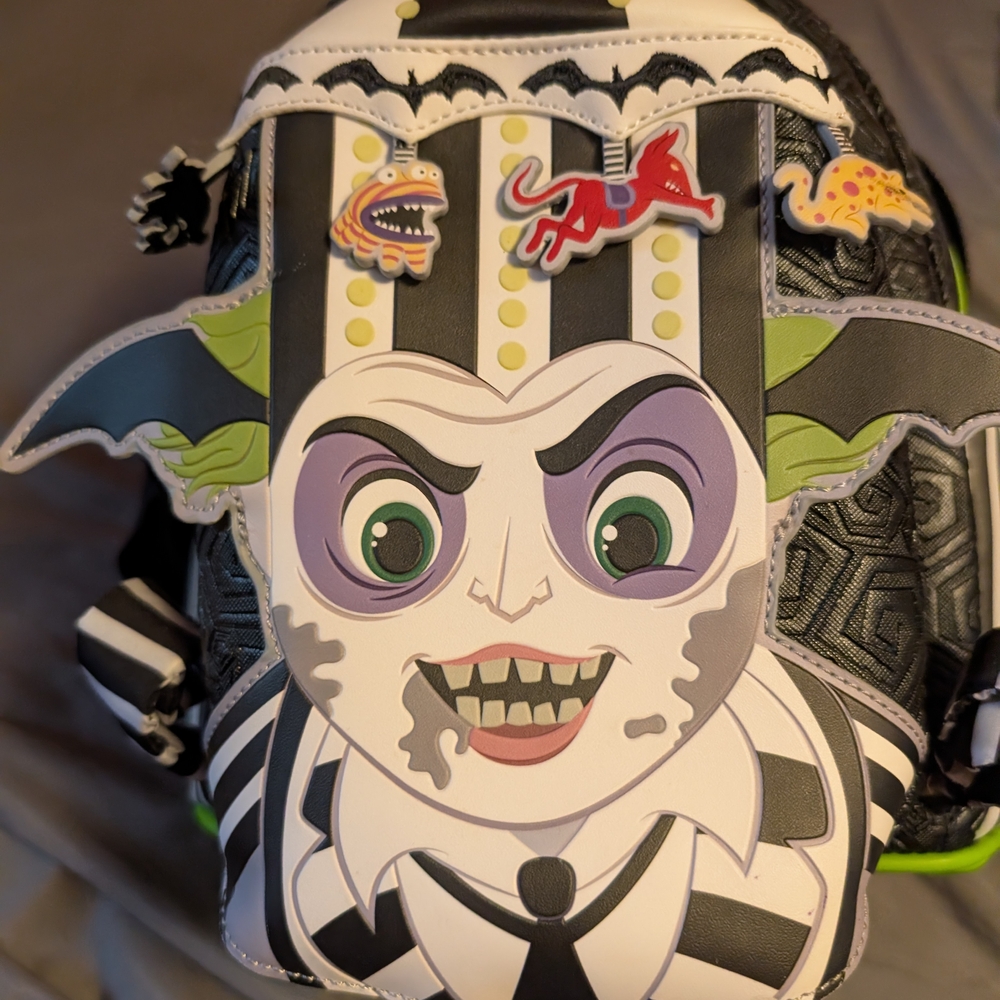 Loungefly Beetlejuice Backpack Cosplay With Tags